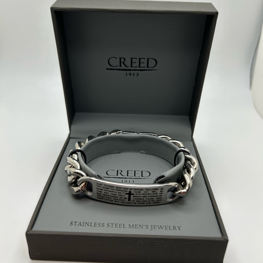 Creed Stainless Steel Prayer Bracelet